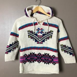 Vintage Western Knit Hoodie